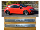 Astra Gtc 2010 - 2019 (3 Dr) Door Sill Scuff Protector Plates Silver - Op005-1