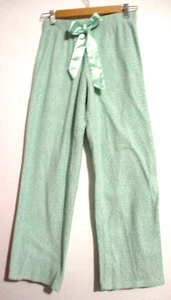 Para mujer pijama suave de felpa talla 6-8 verde/blanco con arco de corbata verde - Imagen 1 de 8