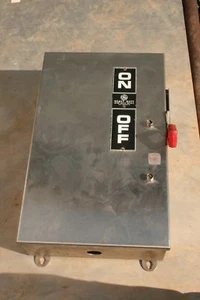 ABB GE TH3366SS Mod 2 100 Amp 600V 3P 3W HD STAINLESS FUSED Disconnect 75HP - Picture 1 of 9