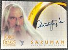 Lord of the Rings The Two Tower Auto card Christopher Lee Saruman LOTR TTT