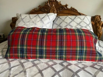 NEW Pottery Barn Faux Sherpa Simon Red Plaid Lumbar Pillow Cover Christmas NWT - Image 1 of 4