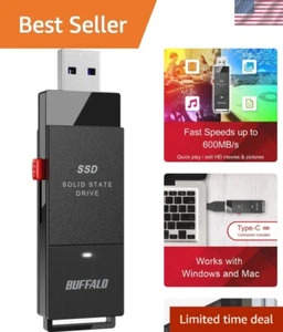 Externe SSD 2TB USB-C USB-A Portable Fast Speed Gaming Datenlaufwerk - Bild 1 von 10