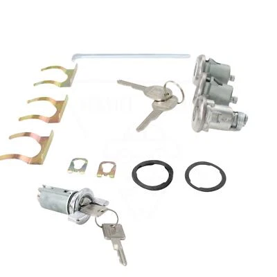 Door Trunk Lock Switch Cylinder W/ Keys Kit For Chevy Pontiac Buick Ignition - Image 1 of 4