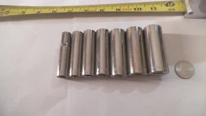 Craftsman USA 7 pc 6pt 3/8 drive deep SAE sockets, sizes 3/8 to 3/4, inverted G2 - Picture 1 of 3