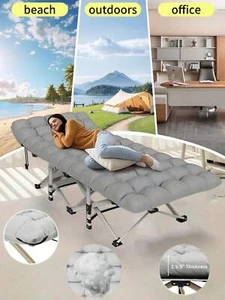 JOYIN-1pc Portable Folding Bed - Heavy Duty Dual Sided Mattress, Camping Bed, Ea - Picture 1 of 25