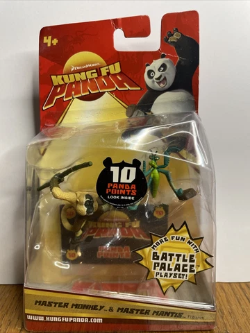 New Kung Fu Panda Battle Palace Play Set Master Monkey & Master Mantis NIP Cover