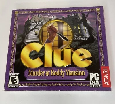 Clue: Murder at Boddy Mansion Atari (1998) Windows PC Game Mystery w/ Slipcover - Image 1 of 4