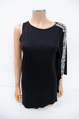 Haute Hippie Womens Top Size S Small Black Sequin One Shoulder  - Image 1 of 4