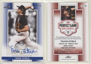 2019 Leaf Perfect Game National Showcase Blue /15 Travis Sthele #BA-TS2 Auto
