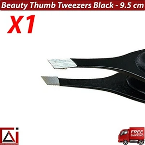Eyebrow Tweezer Grip Slanted Pluck Professional Light Weight Portable Forceps X1 - Picture 1 of 5