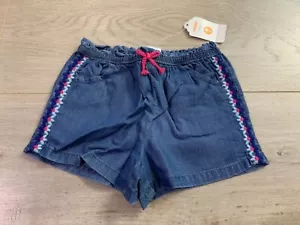 Gymboree pantaloncino cravatta bambino bambina denim chambray taglia 12-18 mesi - Foto 1 di 3