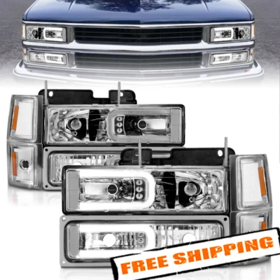 Faros U-Bar LED cromados Anzo para Chevy Tahoe 1995-1998 Foto 1 de 4