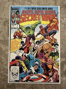 Marvel Super Heroes: Secret Wars #1 NM- 9.2 (1984) Blue And White Galactus - Picture 1 of 24