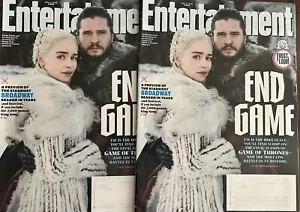 ENTERTAINMENT WEEKLY (Nov 9, 2018) Game of Thrones - End Game - Jon Snow - Picture 1 of 1