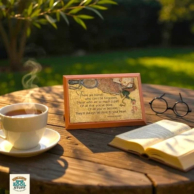 Amanda Bradley Friendship Quote Hallmark Desk Plaque Vintage 1987 Tabletop Decor - Imagem 1 de 4