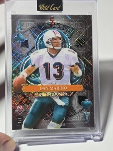 2025 Wild Card Back 2 Back Dan Marino & Ben Roethlisberger 1/1 Cross Hatch  - Picture 1 of 7