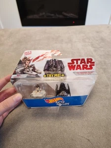 Hot Wheels STAR WARS Battle Rollers Rey & TIE Fighter Pilot - Picture 1 of 8