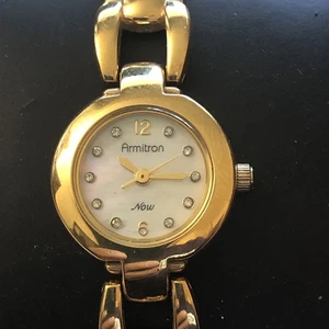 Armitron Now MOP Watch NEW BATTERY - Picture 1 of 11