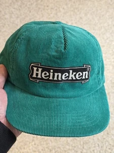 🔥 Sombrero vintage HEINEKEN Cordury Snapback ~ - Imagen 1 de 11