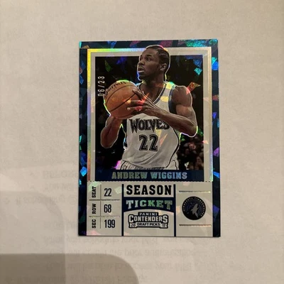 2017–18 Contenders Draft медиаторы вариация Эндрю Уиггинса с треснувшим льдом /23  - Изображение 1 из 2