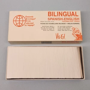 Bilingual Spanish-English Vocabulary Cards (Vis-Ed) Box of 1000 - Picture 1 of 3