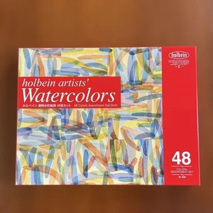 Holbein Artist Watercolor Set 48 colors 5ml each Used condition - Picture 1 of 4