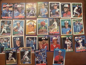Montreal expos baseball card Lots 25 Cards Per Lot Late 80’s - Picture 1 of 3