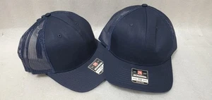 Set 5 Richardson 112 klassische Truckermütze Einheitsgröße unbedruckt Druckknopflasche anthrazit marineblau - Bild 1 von 8