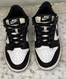 Nike Dunk Low Retro White Black Panda GS White Black CW1590-100 Size 6Y - Picture 1 of 9