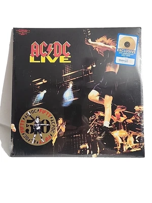 AC/DC - Live -50th Anniversary Gold Vinyl - New & Sealed Hype Sticker - Image 1 of 4
