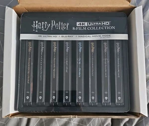 HARRY POTTER COMPLETE 8 MOVIE 4K + BLU RAY STEELBOOK COLLECTION - NEW & SEALED - Picture 1 of 6