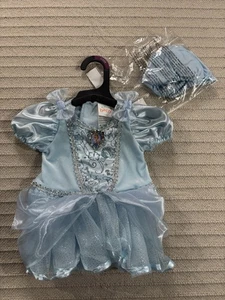 Disfraz de Cenicienta Bebé 0-6 Meses Infante Azul Cubierta de Pañal Camafeo Tul Falda - Imagen 1 de 13