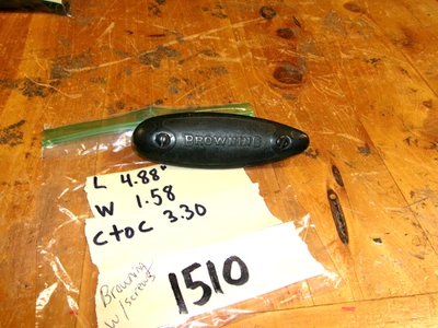 Browning black plastic buttplate, might be for rifle or shotgun, includes screws - Image 1 of 4