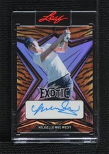 2022 Leaf Exotic Base Auto Tiger /10 Michelle Wie West #EA-MWW Auto