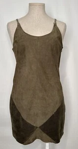 HUGO BOSS Leather Mini Dress SZ S - Picture 1 of 21