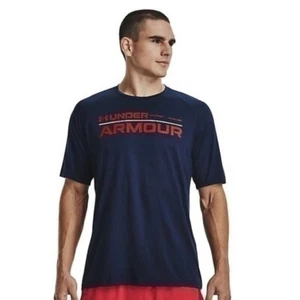 Under Armour Men's UA Tech™ 2.0 Wordmark Navy Blue Short Sleeve Size XL Tall NEW - Picture 1 of 4