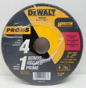Dewalt DW8062 4,5 Zoll Typ 1 HP Metalltrennscheibe (O20248-1 J) BOX1 - Bild 1 von 3