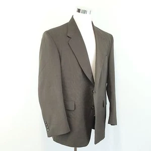 LONDON SQUARE Herren Braun Wollmischung Blazer 44R Zwei Knopf Sport Mantel Größe 44R - Bild 1 von 10