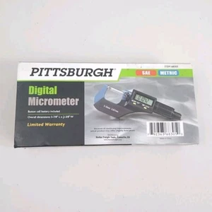 Pittsburgh Digital SAE/METRIC Micrometer w/Case (+/- 0.0001 in.) #63647 NEW - Picture 1 of 3