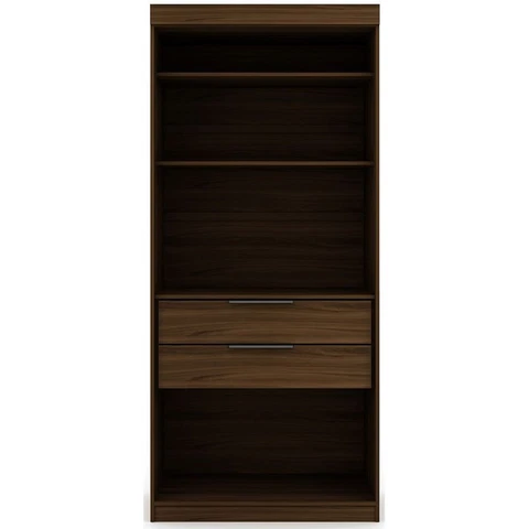Mulberry Wood Open Sectional Closet in Brown Cover