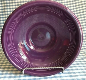 NEW ~ FIESTA ~ "MULBERRY" (PURPLE) ~ 9 11/16" ROUND PEDESTAL BOWL ~ USA~STICKER - Picture 1 of 9