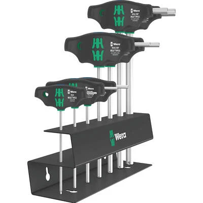 Wera 7 Piece 454/7 HF Set 2 Hex-Plus T-Handle Set and Rack - Image 1 of 4