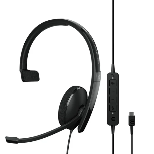 EPOS Sennheiser ADAPT 130 USB-C II Mono Computer Headset in BLACK 1000917 NEW