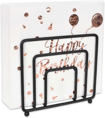 Portatovaglioli Nero, Porta Tovaglioli Da Tavolo in Ferro Porta Tovaglioli Cucin - Immagine 1 di 4