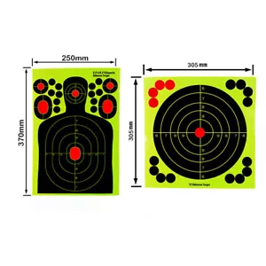 50pc Sticks Splash Flower Target Adhesive Reactivity Shooting Target Aim for Gun - Picture 1 of 12