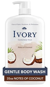 Ivory Mild and Gentle Body Wash, Notes of Coconut Scent, 35 Fl. Oz. - Picture 1 of 1
