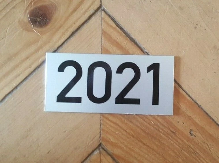 House Number Sign Anodised Silver With 4-stelliger Wish Number - Image 1 of 1