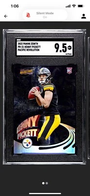 Kenny Pickett ROOKIE 2022 Zenith Football #PR-21 SGC 9.5 Pacific Revolution - Image 1 of 2