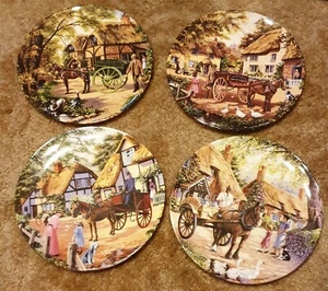 ROYAL DOULTON BRADFORD EXCHANGE Country Deliveries 4 Sammelteller limitiert - Bild 1 von 12