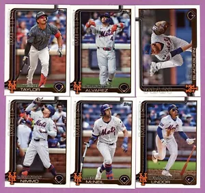 2025 Topps Serie 1 New York Mets Team Set Lindor Nimmo Menge - Bild 1 von 2